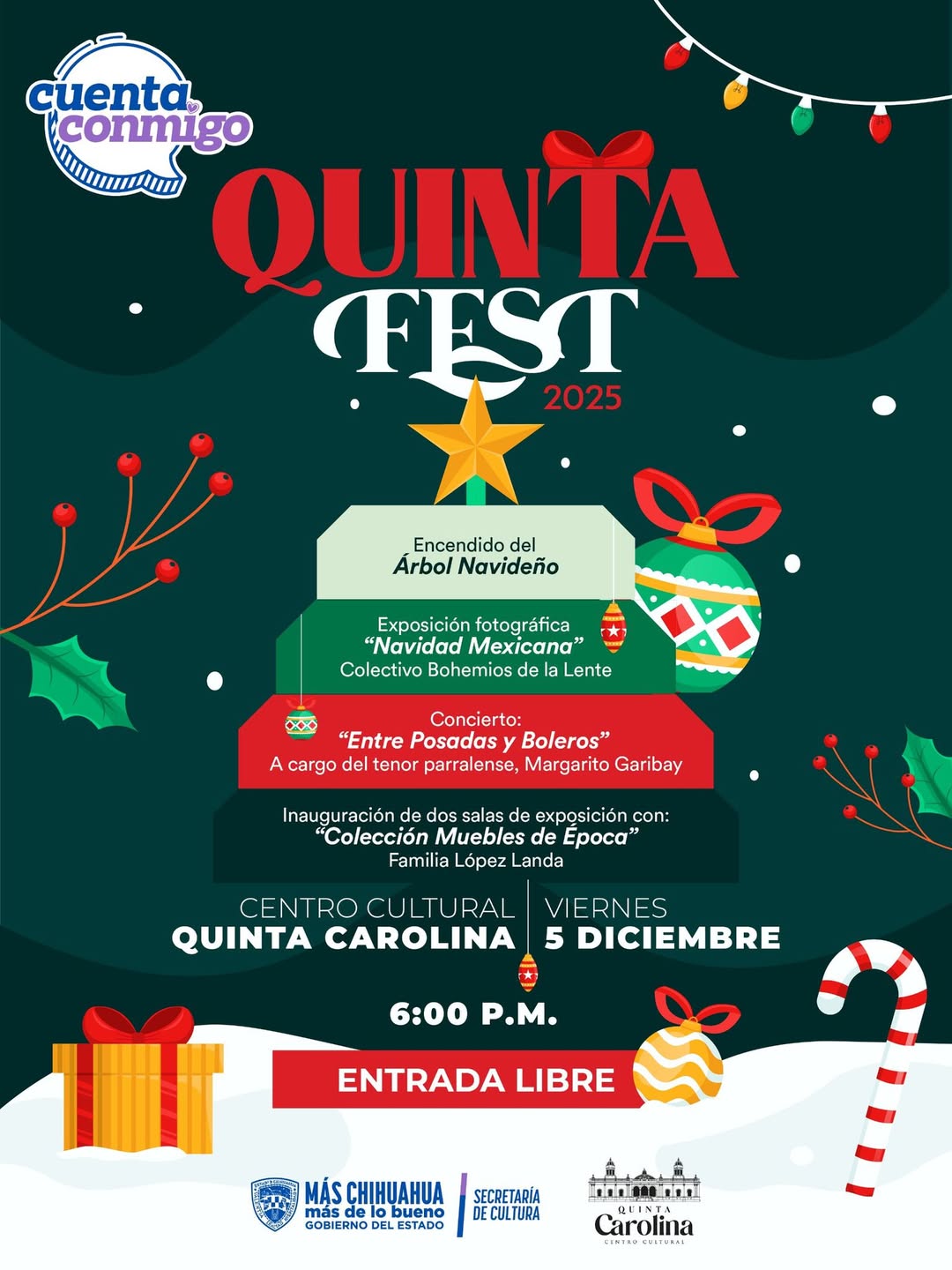 Quinta fest- encendido de árbol