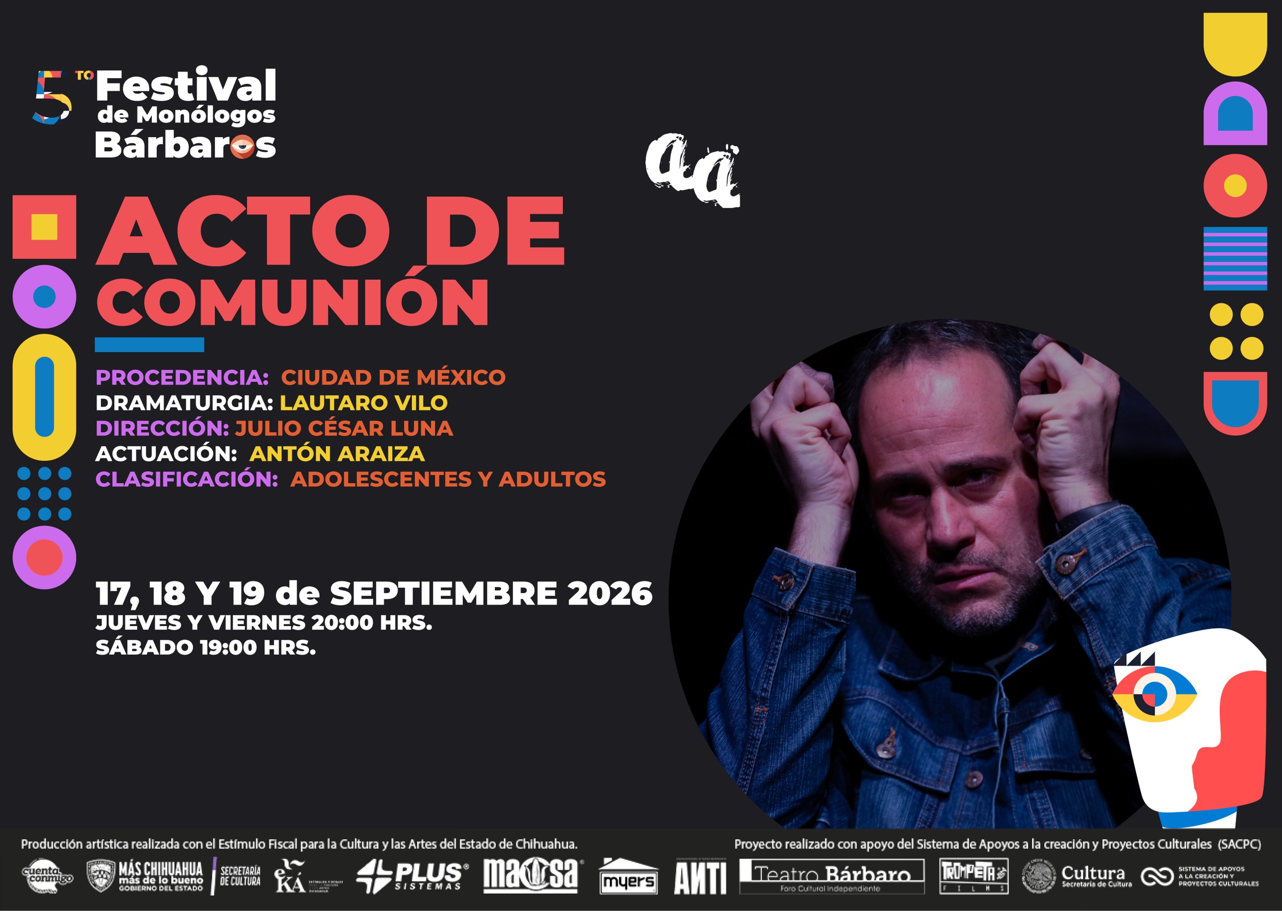 acto de comunion en Teatro Bárbaro