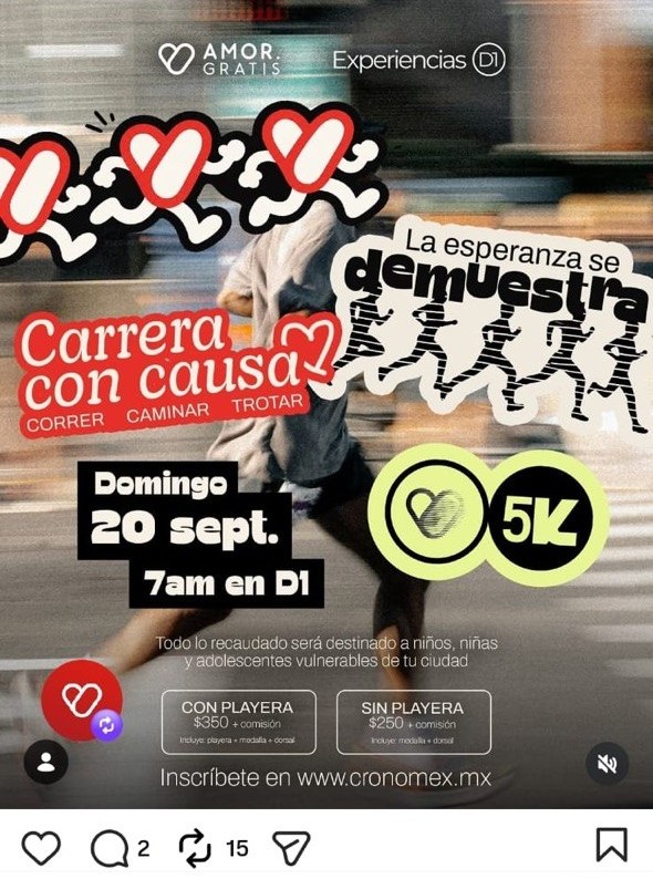 Carrera con Causa 5K en Distrito 1 (D1)