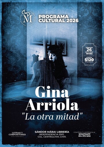 Gina Arriola – «La otra mitad» en Librería Sándor Márai