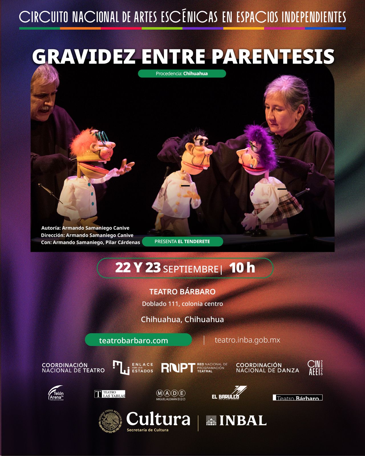Gravidez Entre Parentesis en Teatro Bárbaro