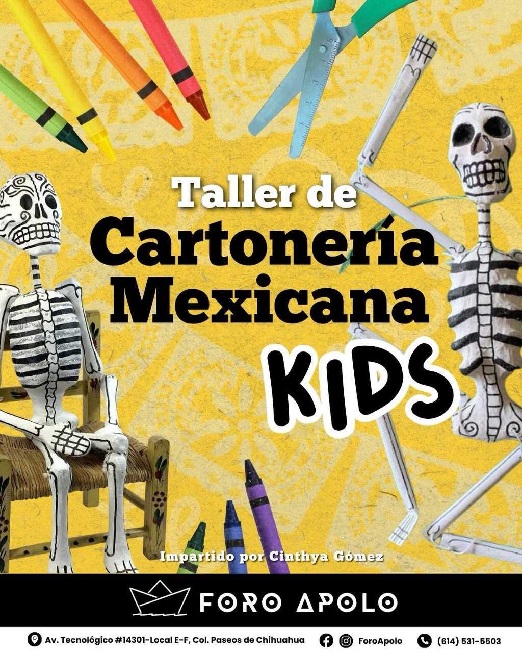 Taller de Cartonería Mexicana KIDS en Foro Apolo