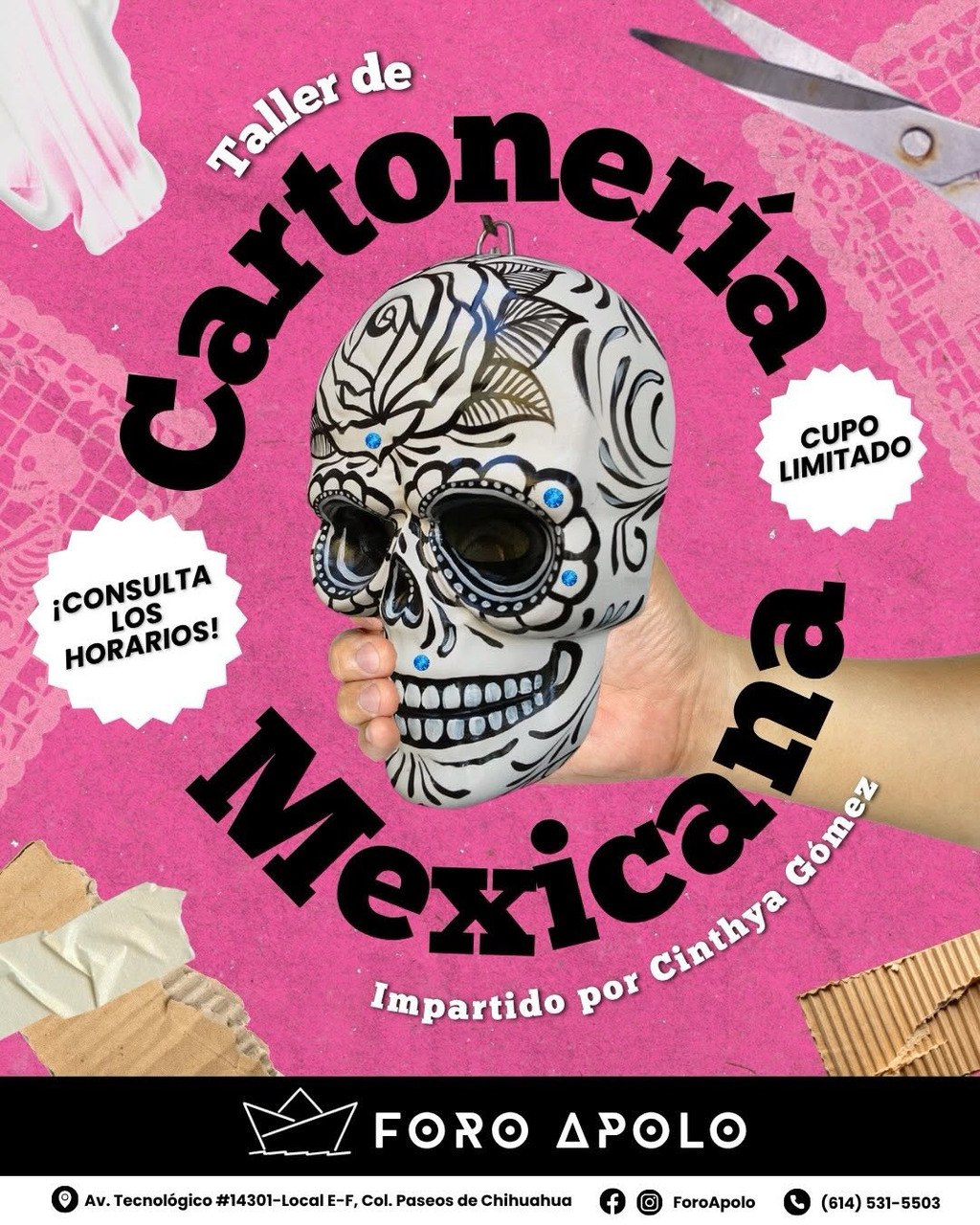 Cartonería para adultos con Cinthya Gómez en Foro Apolo