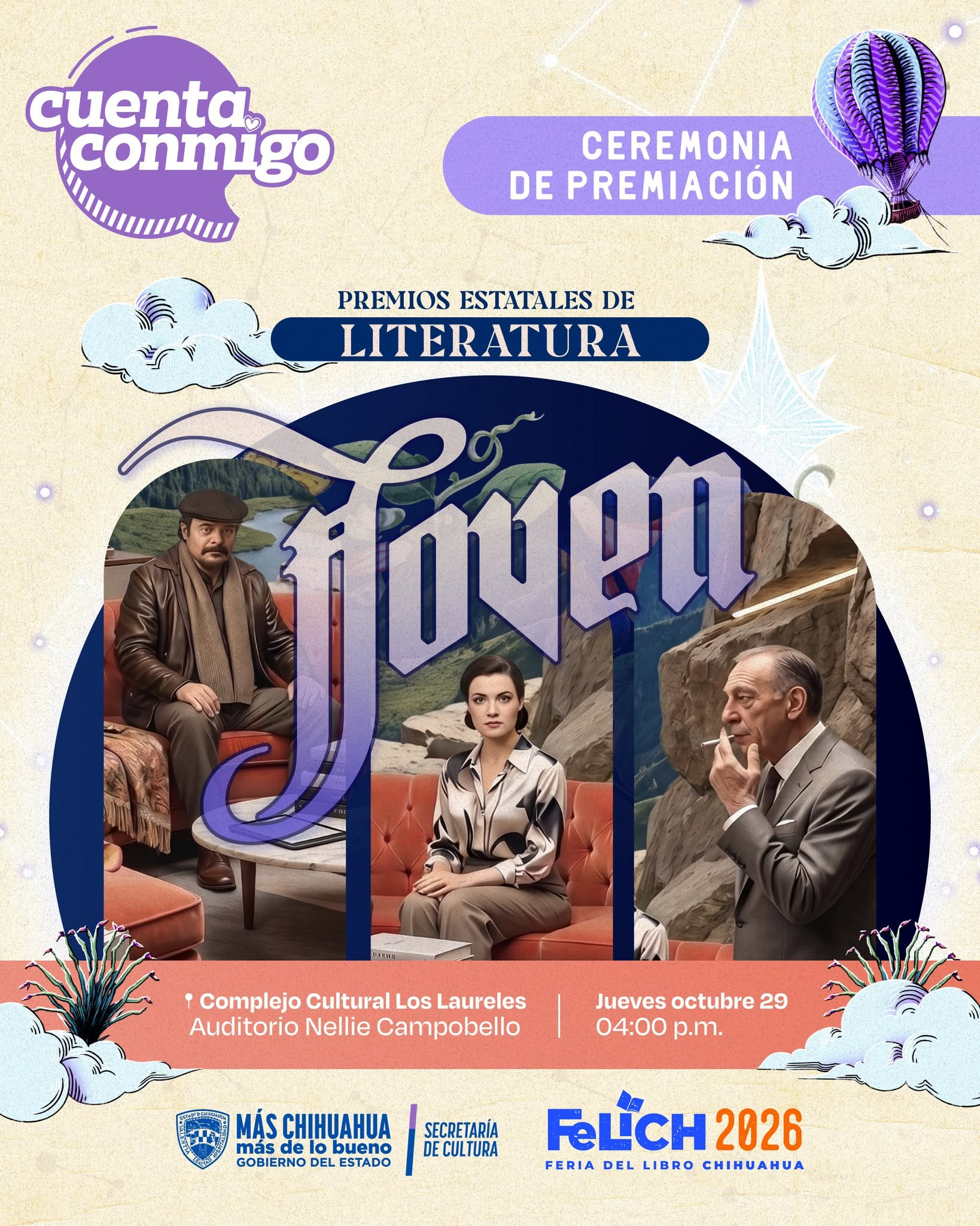 Premiación de los Premios Estatales de Literatura Joven - FELICH 2026