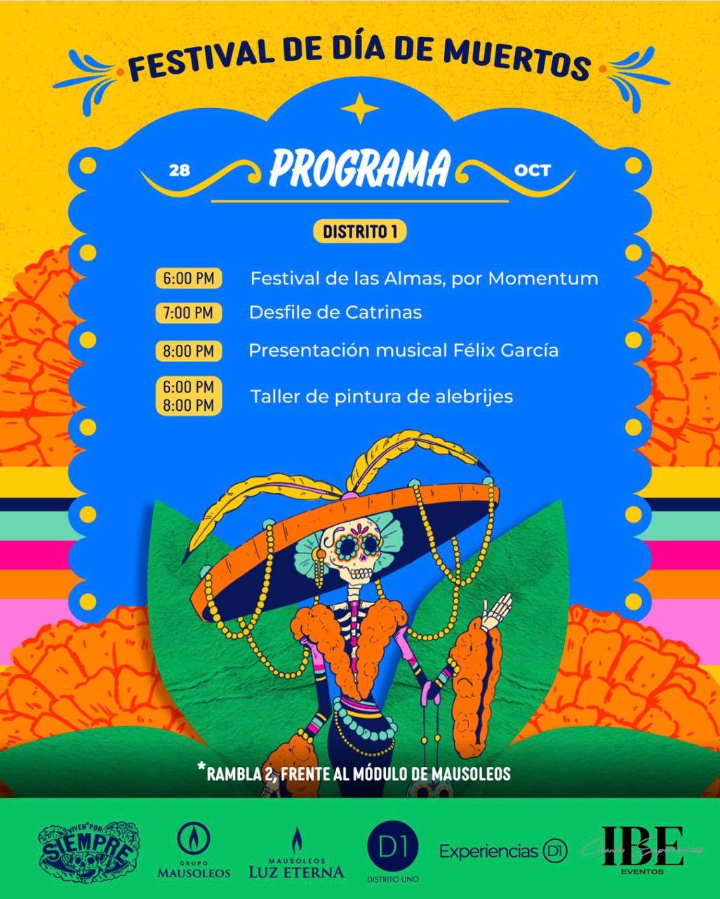 Festival de Día de Muertos – Distrito 1 en Parque de Artes, Distrito Uno