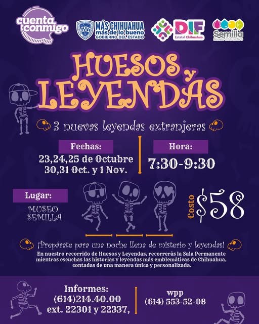 Huesos y Leyendas en Museo Interactivo Semilla