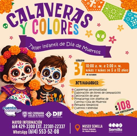 Calaveras y Colores - Taller infantil de Día de Muertos